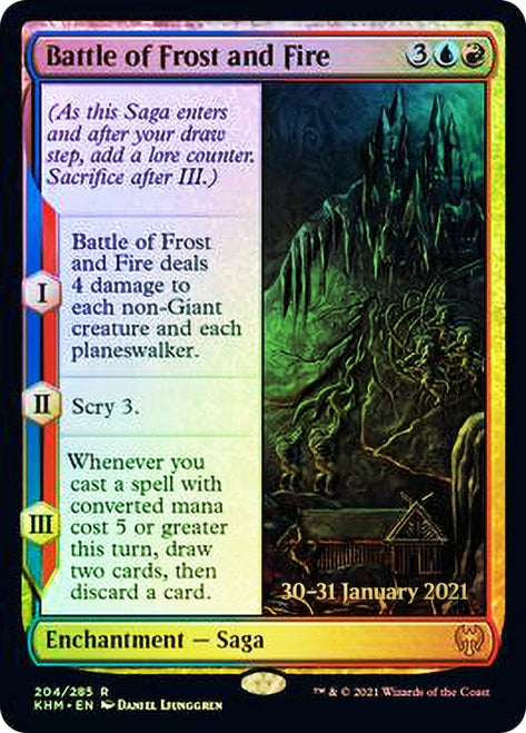 Battle of Frost and Fire [Kaldheim Prerelease Promos] MTG Single Magic: The Gathering    | Red Claw Gaming