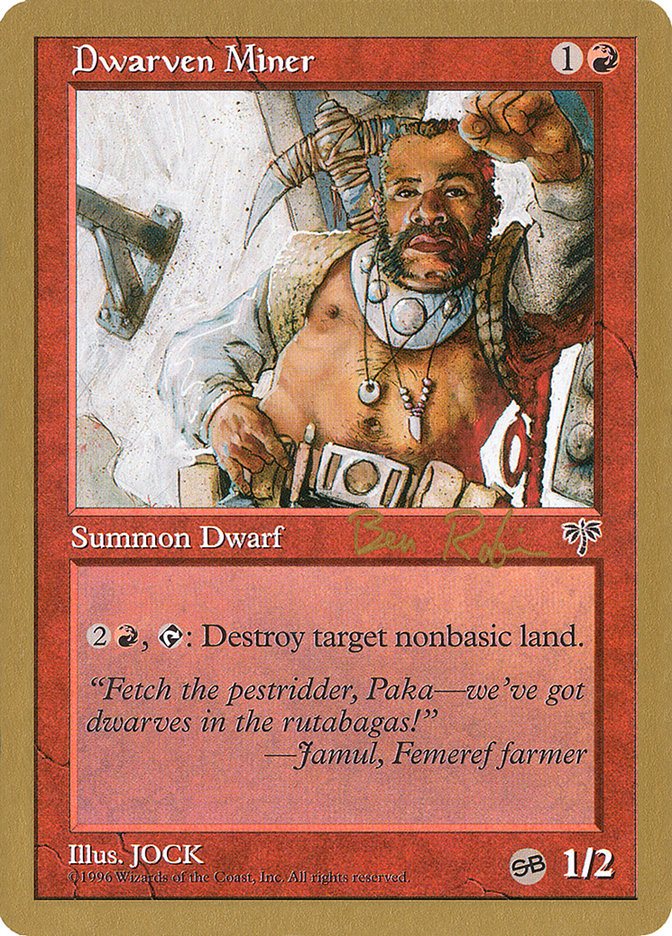 Dwarven Miner (Ben Rubin) (SB) [World Championship Decks 1998] MTG Single Magic: The Gathering    | Red Claw Gaming