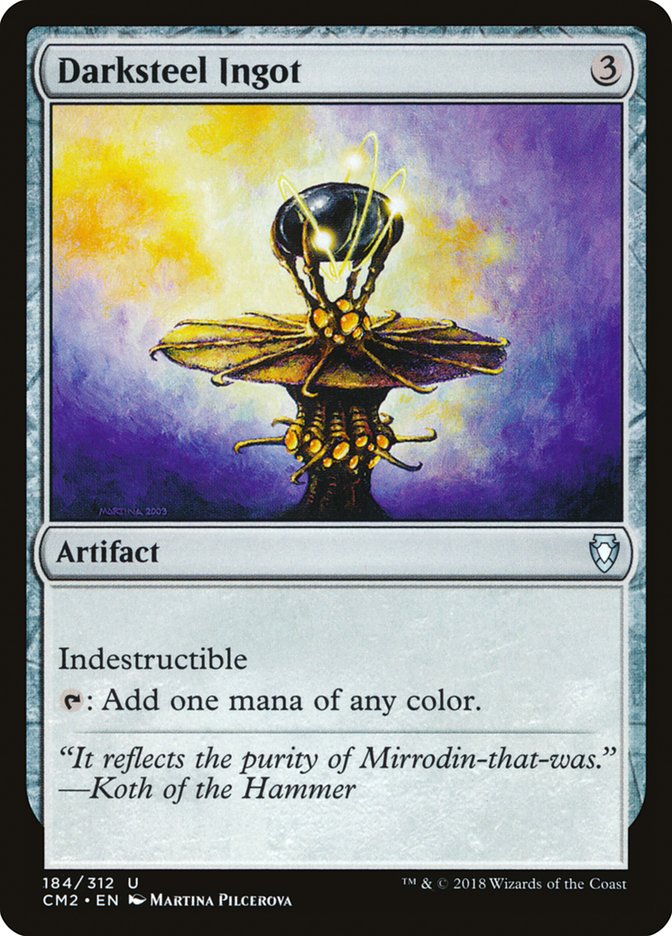 Darksteel Ingot [Commander Anthology Volume II] MTG Single Magic: The Gathering    | Red Claw Gaming