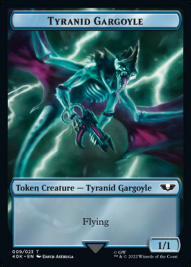 Tyranid (017) // Tyranid Gargoyle Double-Sided Token (Surge Foil) [Warhammer 40,000 Tokens] MTG Single Magic: The Gathering    | Red Claw Gaming