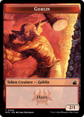 Elf Knight // Goblin (0009) Double-Sided Token [Ravnica Remastered Tokens] MTG Single Magic: The Gathering    | Red Claw Gaming