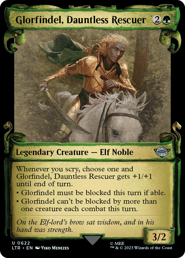 Glorfindel, Dauntless Rescuer [The Lord of the Rings: Tales of Middle-Earth Showcase Scrolls] MTG Single Magic: The Gathering    | Red Claw Gaming