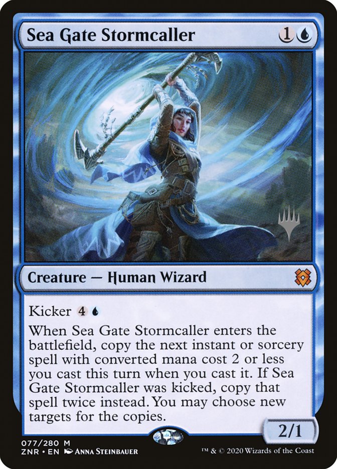 Sea Gate Stormcaller (Promo Pack) [Zendikar Rising Promos] MTG Single Magic: The Gathering    | Red Claw Gaming