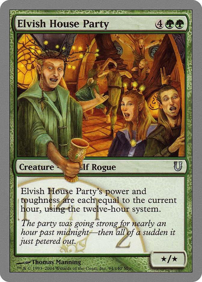 Elvish House Party [Unhinged] MTG Single Magic: The Gathering    | Red Claw Gaming