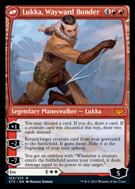 Mila, Crafty Companion // Lukka, Wayward Bonder [Strixhaven: School of Mages] MTG Single Magic: The Gathering    | Red Claw Gaming