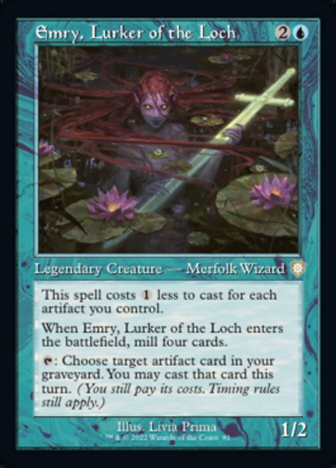 Emry, Lurker of the Loch (Retro) [The Brothers' War Commander] MTG Single Magic: The Gathering    | Red Claw Gaming