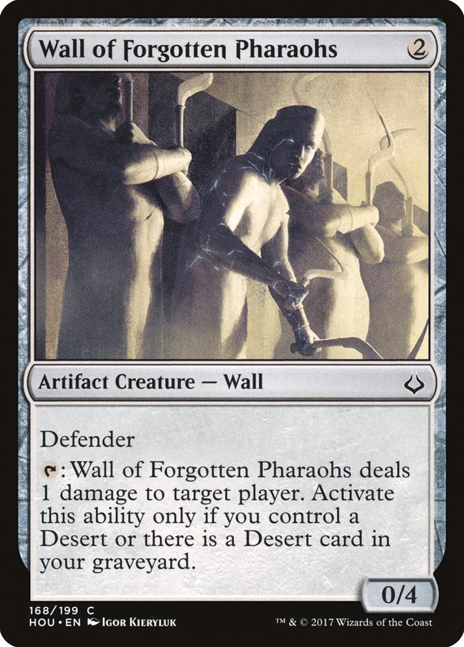 Wall of Forgotten Pharaohs [Hour of Devastation] MTG Single Magic: The Gathering    | Red Claw Gaming