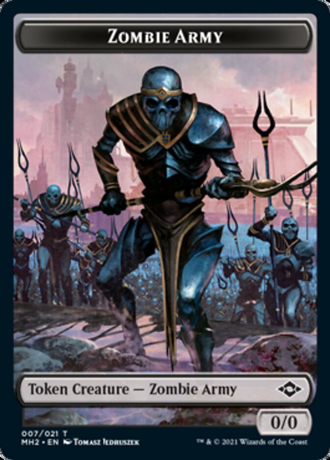 Clue (14) // Zombie Army Double-Sided Token [Modern Horizons 2 Tokens] MTG Single Magic: The Gathering    | Red Claw Gaming