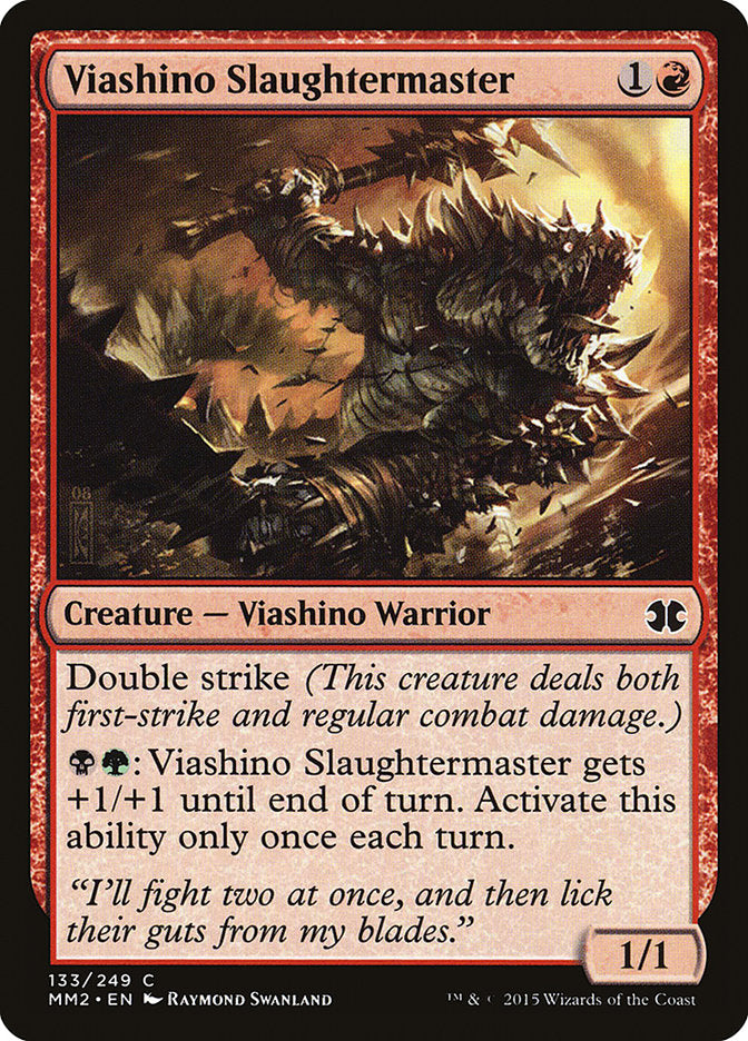 Viashino Slaughtermaster [Modern Masters 2015] MTG Single Magic: The Gathering    | Red Claw Gaming