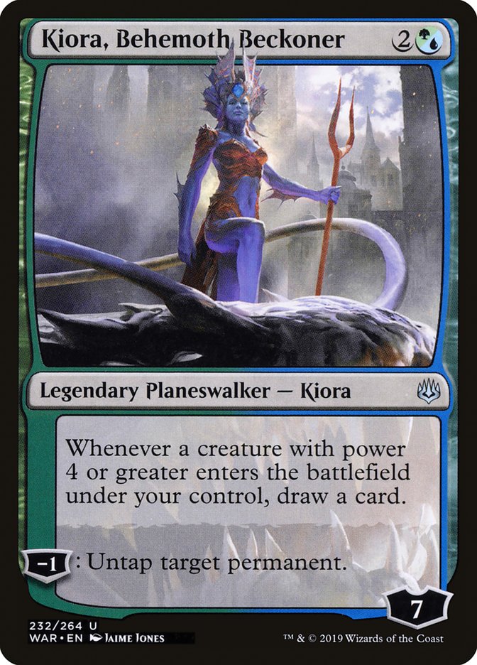 Kiora, Behemoth Beckoner [War of the Spark] MTG Single Magic: The Gathering    | Red Claw Gaming