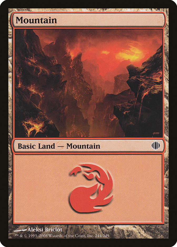 Mountain (244) [Shards of Alara] MTG Single Magic: The Gathering    | Red Claw Gaming