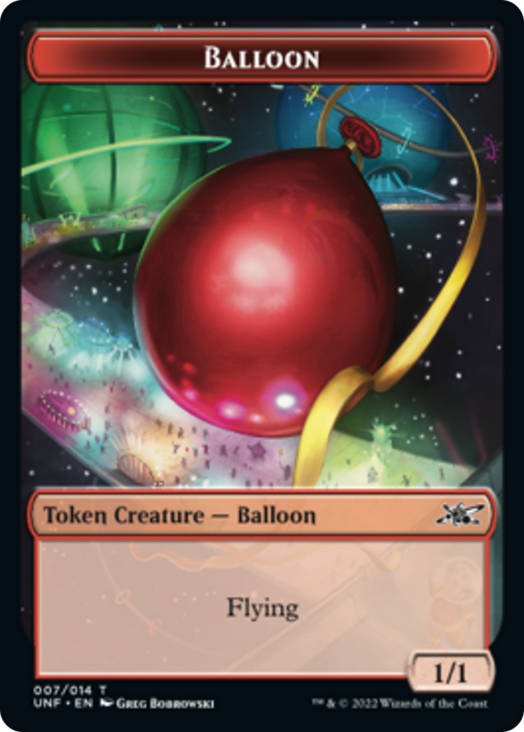 Clown Robot (002) // Balloon Double-Sided Token [Unfinity Tokens] MTG Single Magic: The Gathering    | Red Claw Gaming