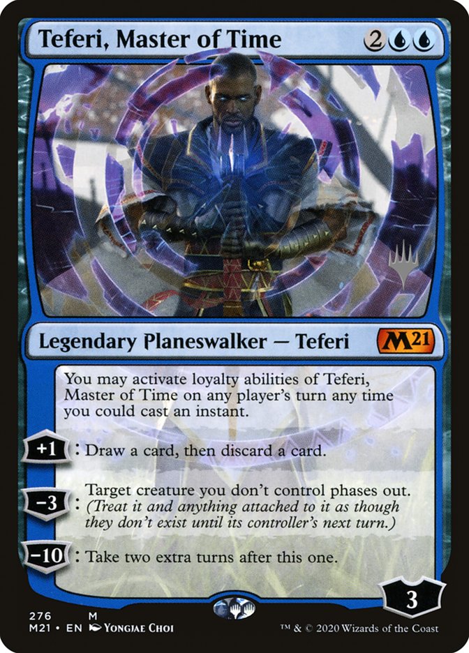 Teferi, Master of Time (Promo Pack) (276) [Core Set 2021 Promos] MTG Single Magic: The Gathering    | Red Claw Gaming