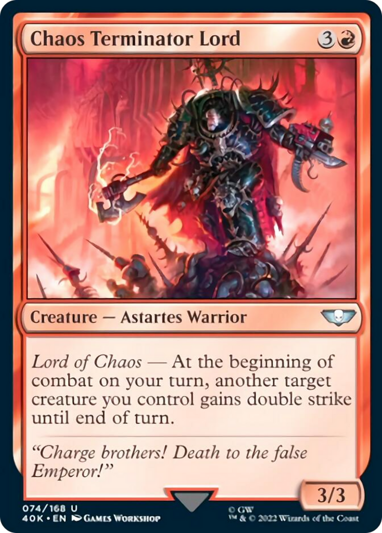 Chaos Terminator Lord [Warhammer 40,000] MTG Single Magic: The Gathering    | Red Claw Gaming