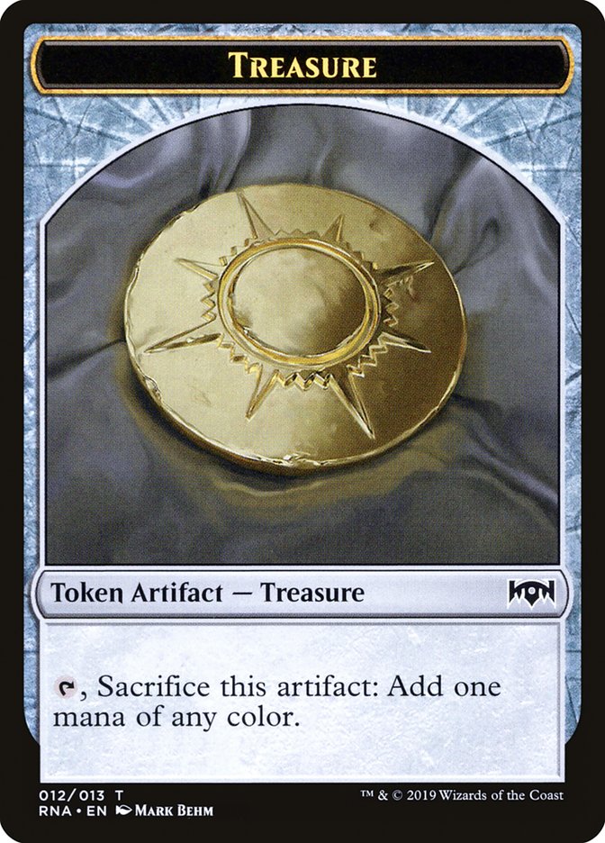 Treasure Token [Ravnica Allegiance Tokens] MTG Single Magic: The Gathering    | Red Claw Gaming