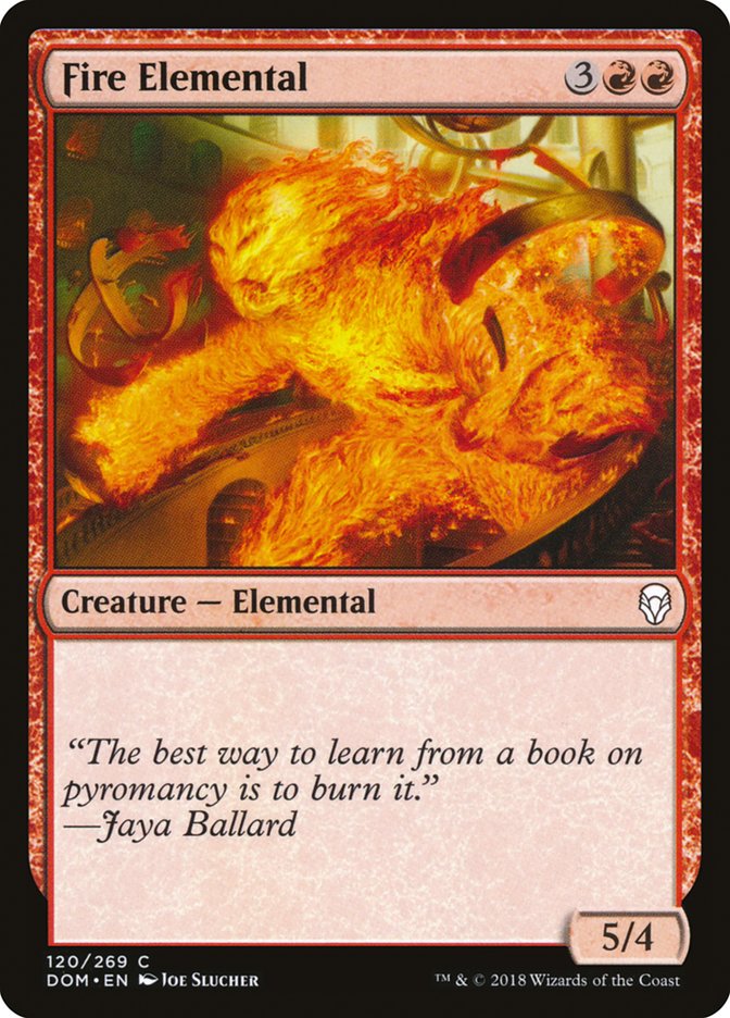 Fire Elemental [Dominaria] MTG Single Magic: The Gathering    | Red Claw Gaming