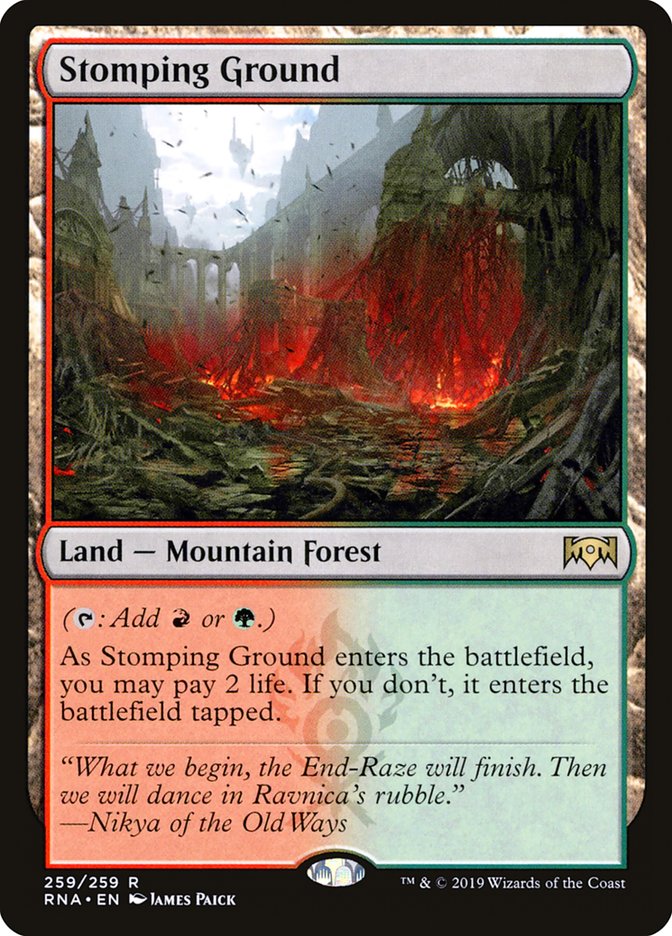 Stomping Ground [Ravnica Allegiance] MTG Single Magic: The Gathering    | Red Claw Gaming