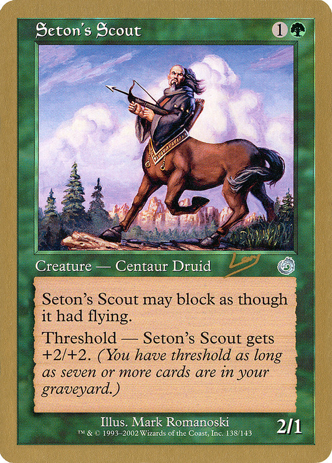 Seton's Scout (Raphael Levy) [World Championship Decks 2002] MTG Single Magic: The Gathering    | Red Claw Gaming