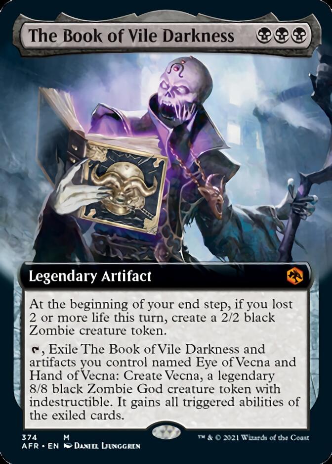 The Book of Vile Darkness (Extended Art) [Dungeons & Dragons: Adventures in the Forgotten Realms] MTG Single Magic: The Gathering    | Red Claw Gaming