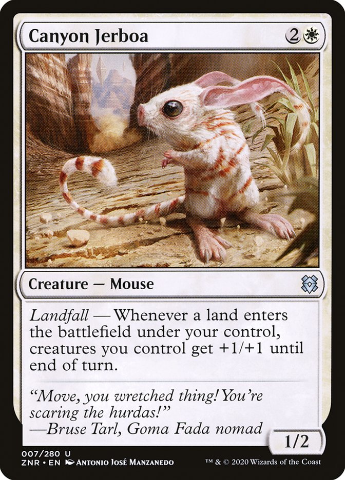 Canyon Jerboa [Zendikar Rising] MTG Single Magic: The Gathering    | Red Claw Gaming