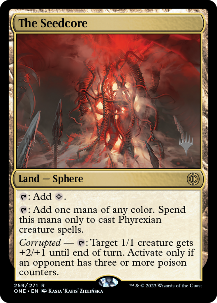 The Seedcore (Promo Pack) [Phyrexia: All Will Be One Promos] MTG Single Magic: The Gathering    | Red Claw Gaming