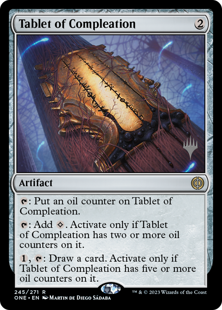 Tablet of Compleation (Promo Pack) [Phyrexia: All Will Be One Promos] MTG Single Magic: The Gathering    | Red Claw Gaming