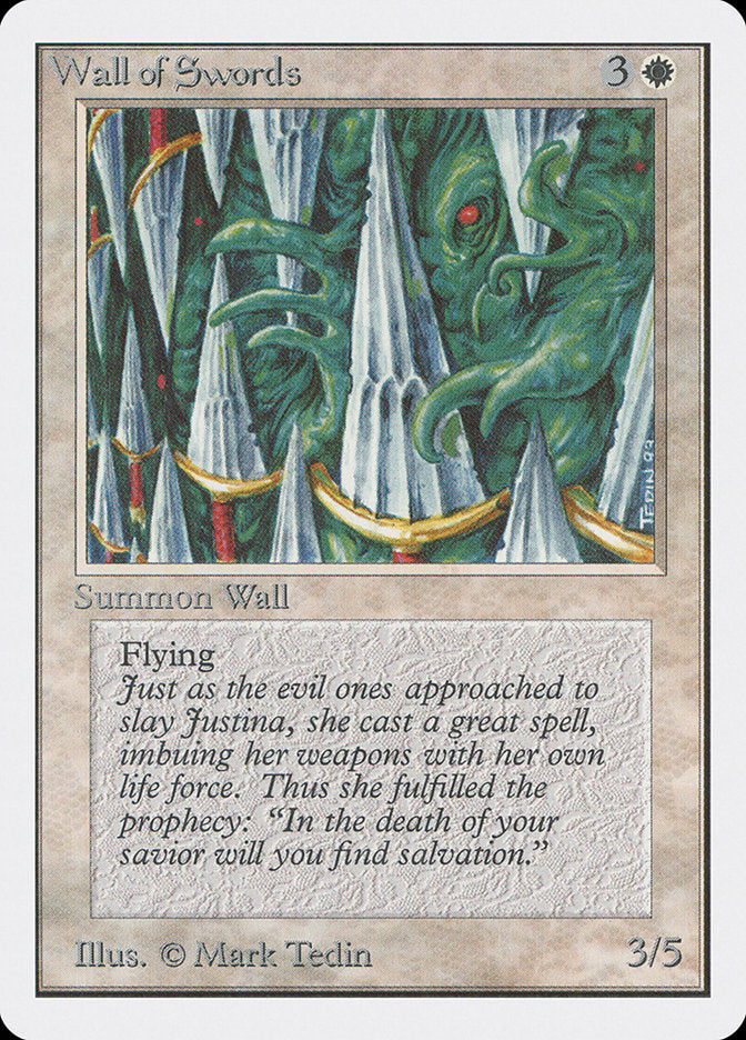 Wall of Swords [Unlimited Edition] MTG Single Magic: The Gathering    | Red Claw Gaming