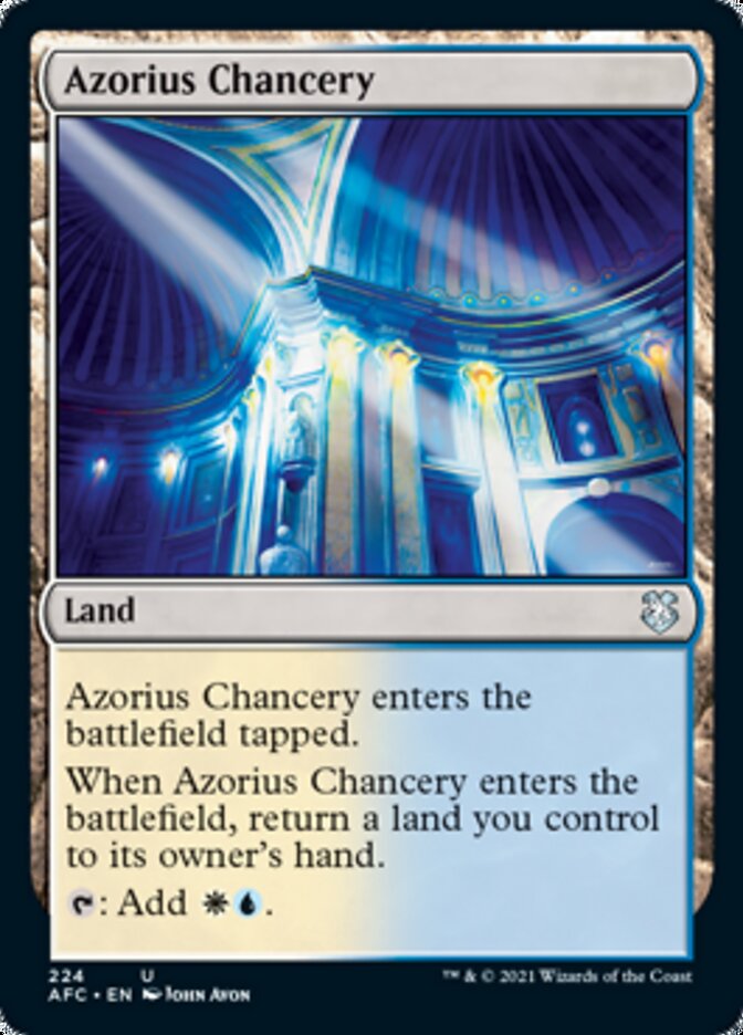 Azorius Chancery [Dungeons & Dragons: Adventures in the Forgotten Realms Commander] MTG Single Magic: The Gathering    | Red Claw Gaming