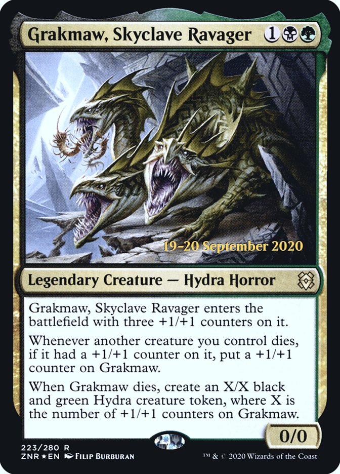 Grakmaw, Skyclave Ravager [Zendikar Rising Prerelease Promos] MTG Single Magic: The Gathering    | Red Claw Gaming