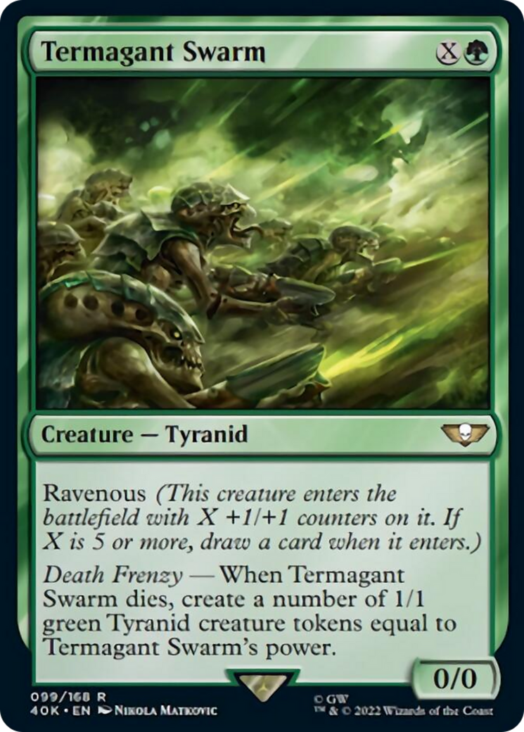 Termagant Swarm (Surge Foil) [Warhammer 40,000] MTG Single Magic: The Gathering    | Red Claw Gaming