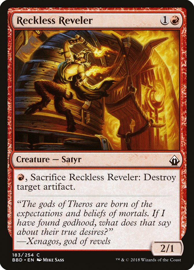 Reckless Reveler [Battlebond] MTG Single Magic: The Gathering    | Red Claw Gaming