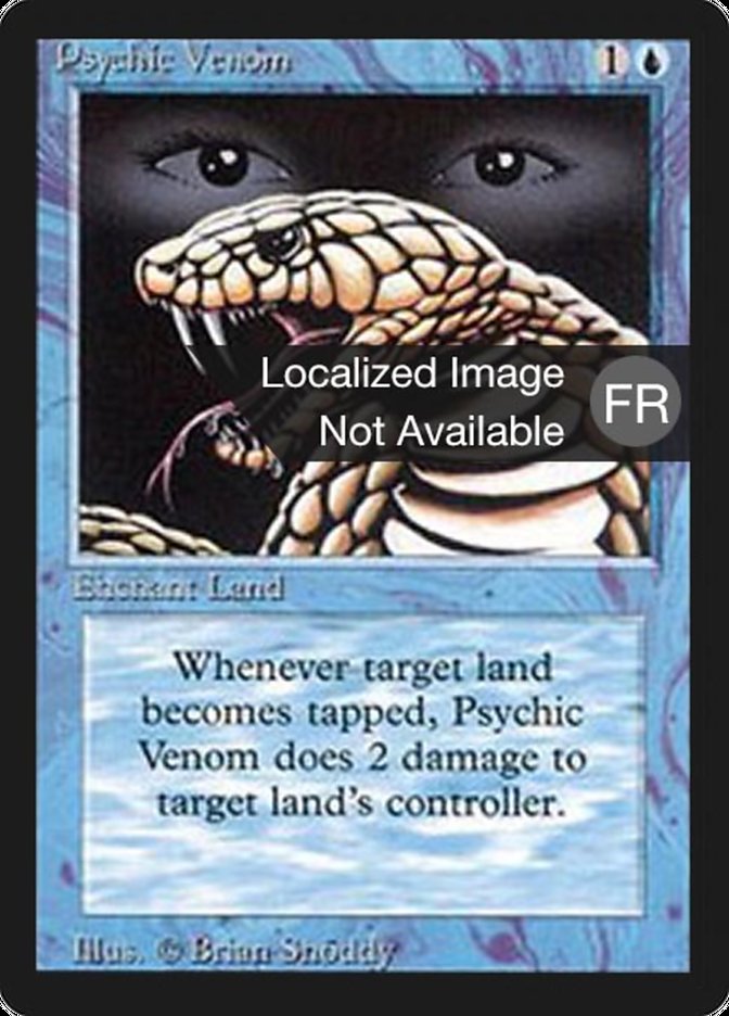 Psychic Venom [Foreign Black Border] MTG Single Magic: The Gathering    | Red Claw Gaming