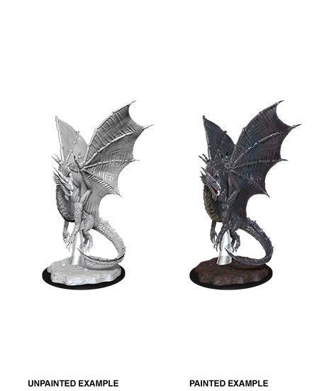 D&D Nolzur's Marvelous Miniatures: Young Silver Dragon Minatures Wizkids Games    | Red Claw Gaming