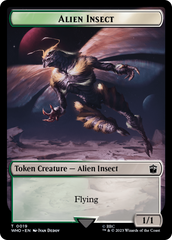 Mutant // Alien Insect Double-Sided Token [Doctor Who Tokens] MTG Single Magic: The Gathering    | Red Claw Gaming