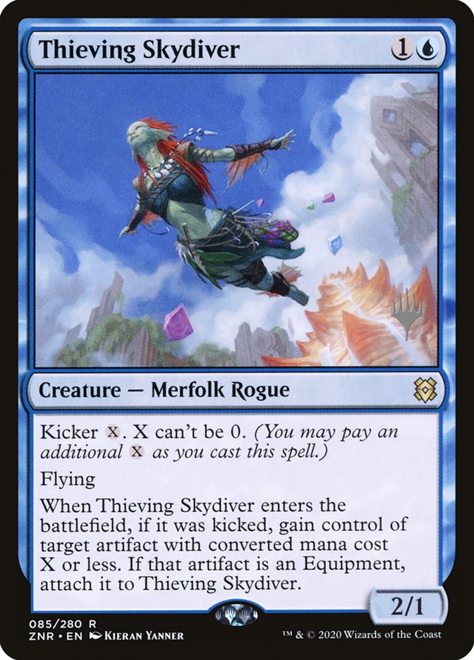 Thieving Skydiver (Promo Pack) [Zendikar Rising Promos] MTG Single Magic: The Gathering    | Red Claw Gaming