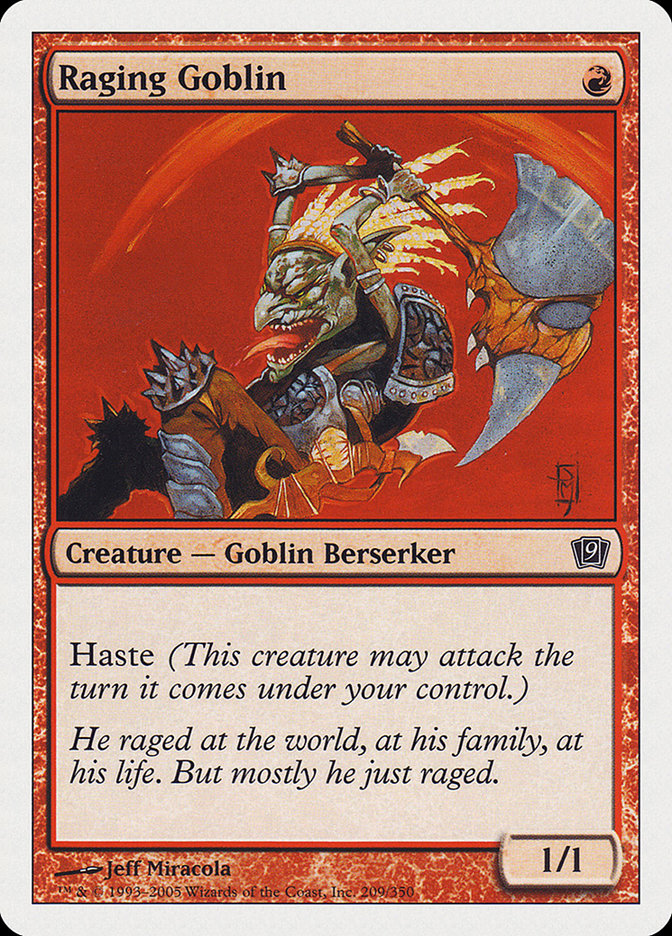 Raging Goblin [Ninth Edition] MTG Single Magic: The Gathering    | Red Claw Gaming