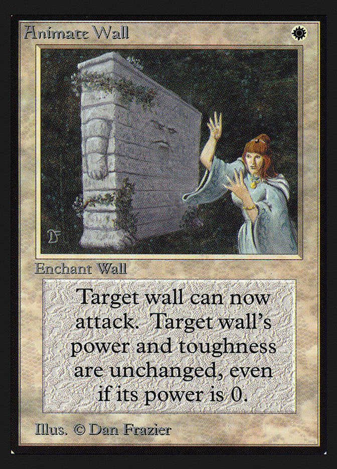 Animate Wall [International Collectors' Edition] MTG Single Magic: The Gathering    | Red Claw Gaming