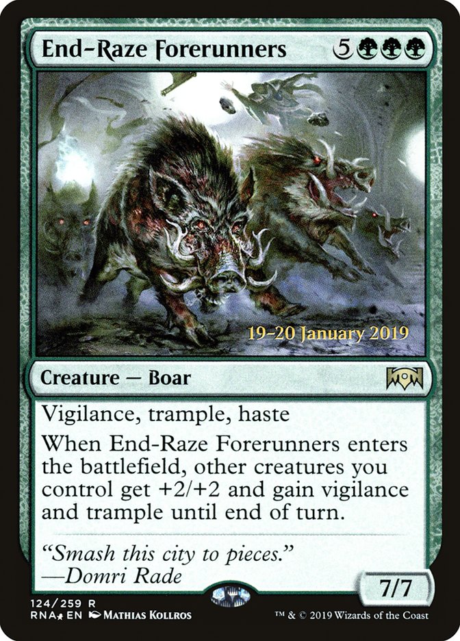 End-Raze Forerunners [Ravnica Allegiance Prerelease Promos] MTG Single Magic: The Gathering    | Red Claw Gaming