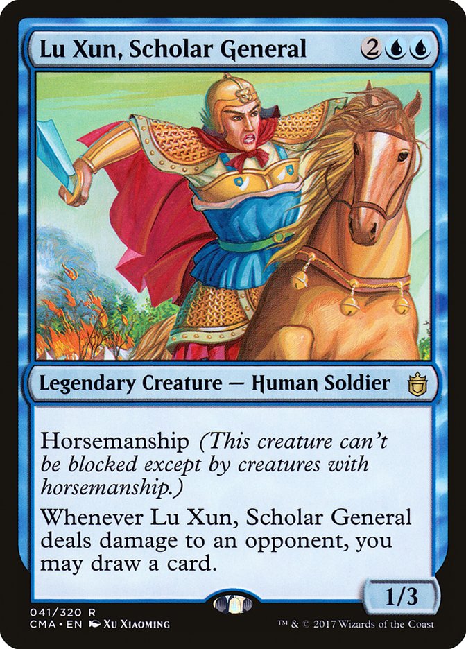 Lu Xun, Scholar General [Commander Anthology] MTG Single Magic: The Gathering    | Red Claw Gaming