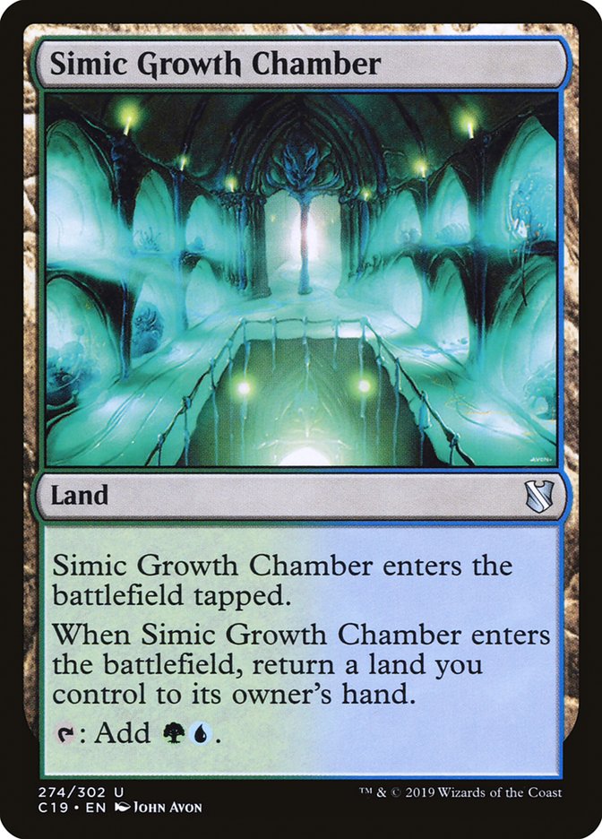 Simic Growth Chamber [Commander 2019] MTG Single Magic: The Gathering    | Red Claw Gaming