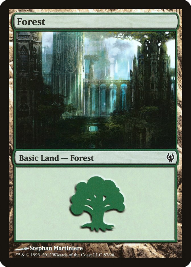 Forest (87) [Duel Decks: Izzet vs. Golgari] MTG Single Magic: The Gathering    | Red Claw Gaming