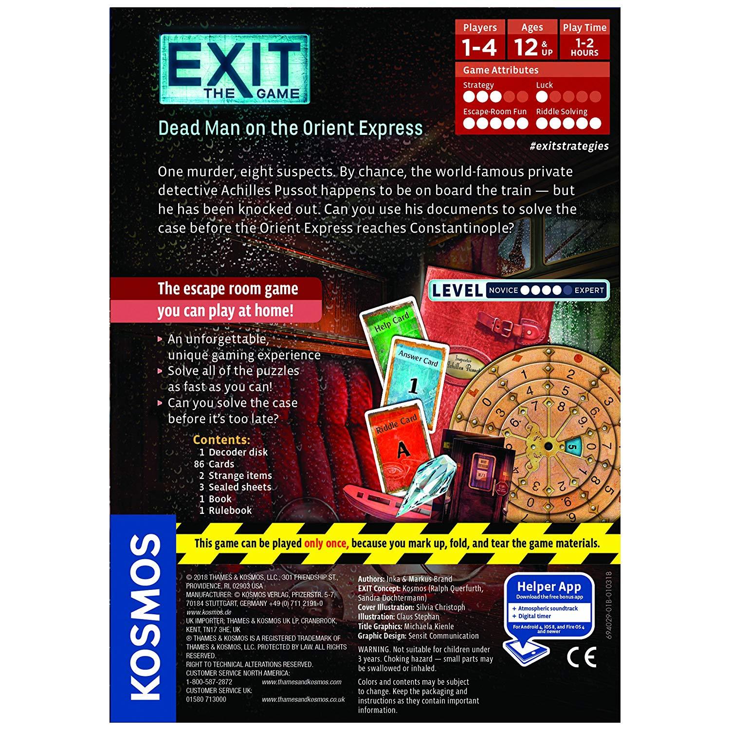 Exit: The Game - Dead Man on the Orient Express Board Games Kosmos    | Red Claw Gaming