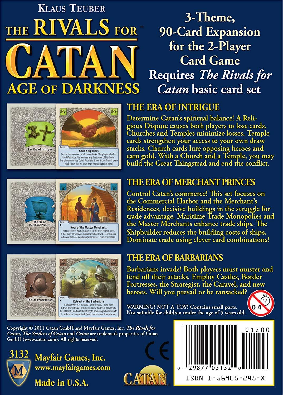 Rivals for Catan: Age of Darkness Board Games CATAN Studio    | Red Claw Gaming