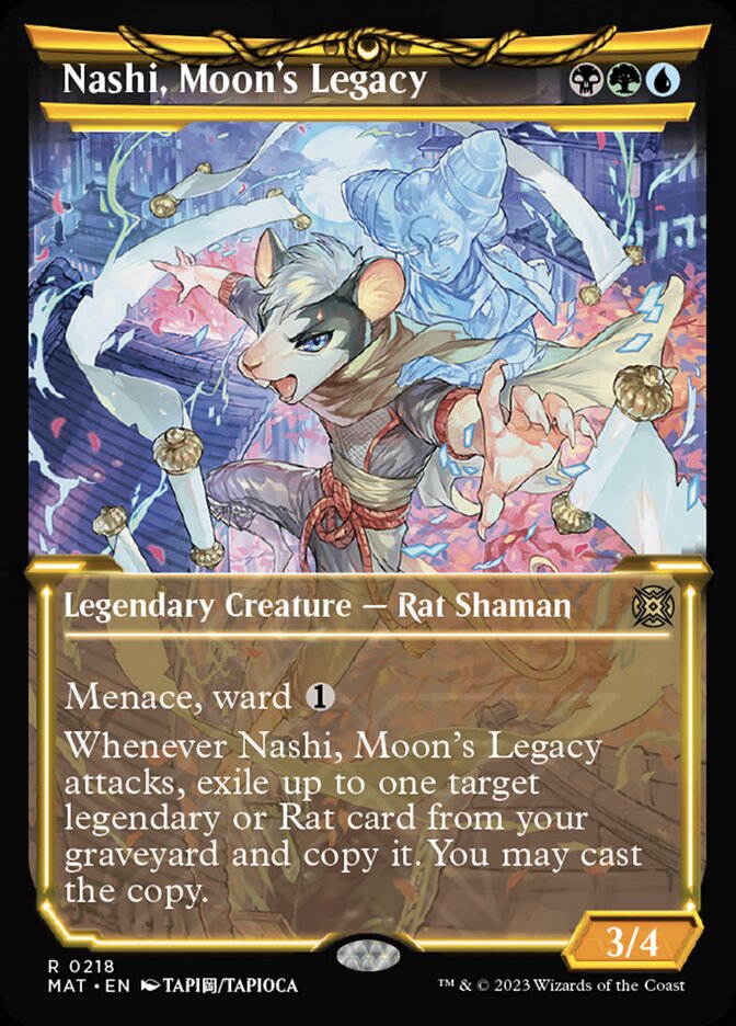 Nashi, Moon's Legacy (Showcase Halo Foil) [March of the Machine: The Aftermath] MTG Single Magic: The Gathering    | Red Claw Gaming