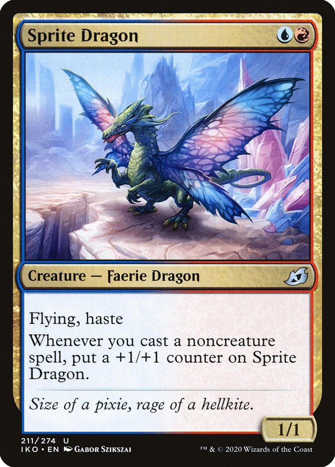 Sprite Dragon [Ikoria: Lair of Behemoths] MTG Single Magic: The Gathering    | Red Claw Gaming