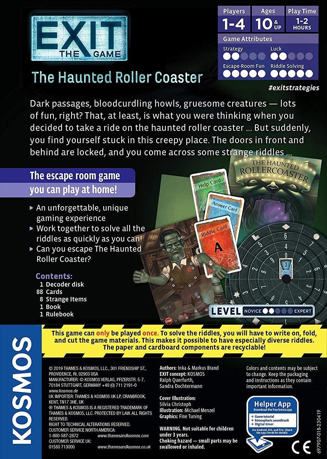 Exit: The Haunted Roller Coaster Board Games Kosmos    | Red Claw Gaming