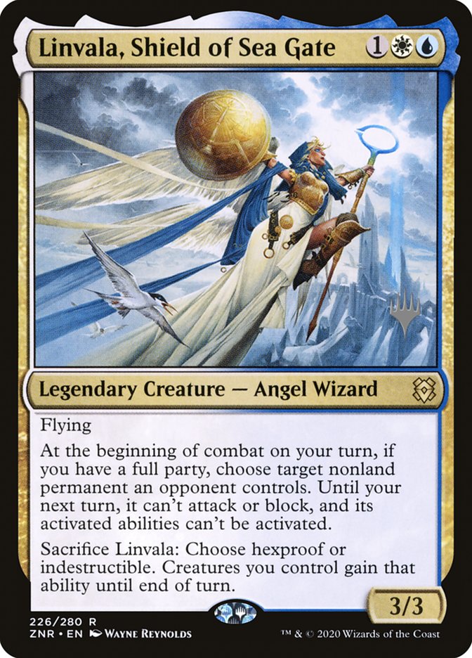 Linvala, Shield of Sea Gate (Promo Pack) [Zendikar Rising Promos] MTG Single Magic: The Gathering    | Red Claw Gaming