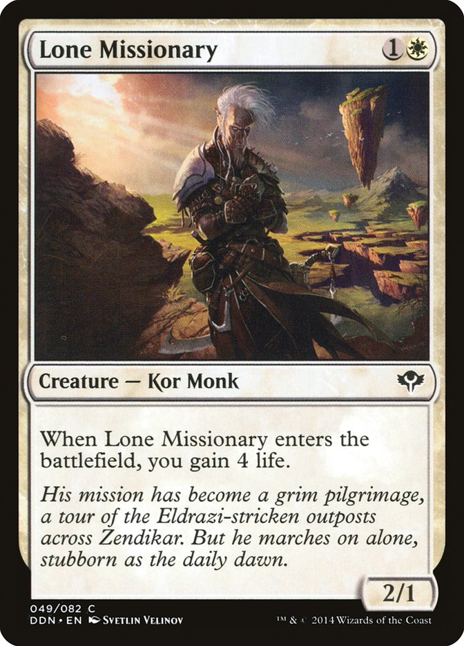 Lone Missionary [Duel Decks: Speed vs. Cunning] MTG Single Magic: The Gathering    | Red Claw Gaming
