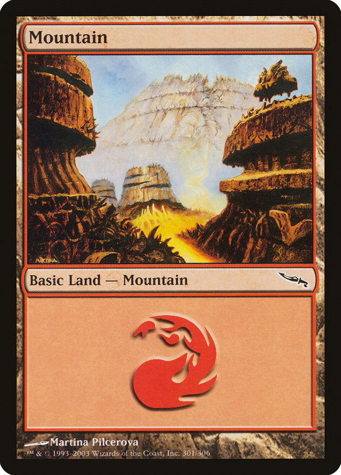 Mountain (301) [Mirrodin] MTG Single Magic: The Gathering    | Red Claw Gaming