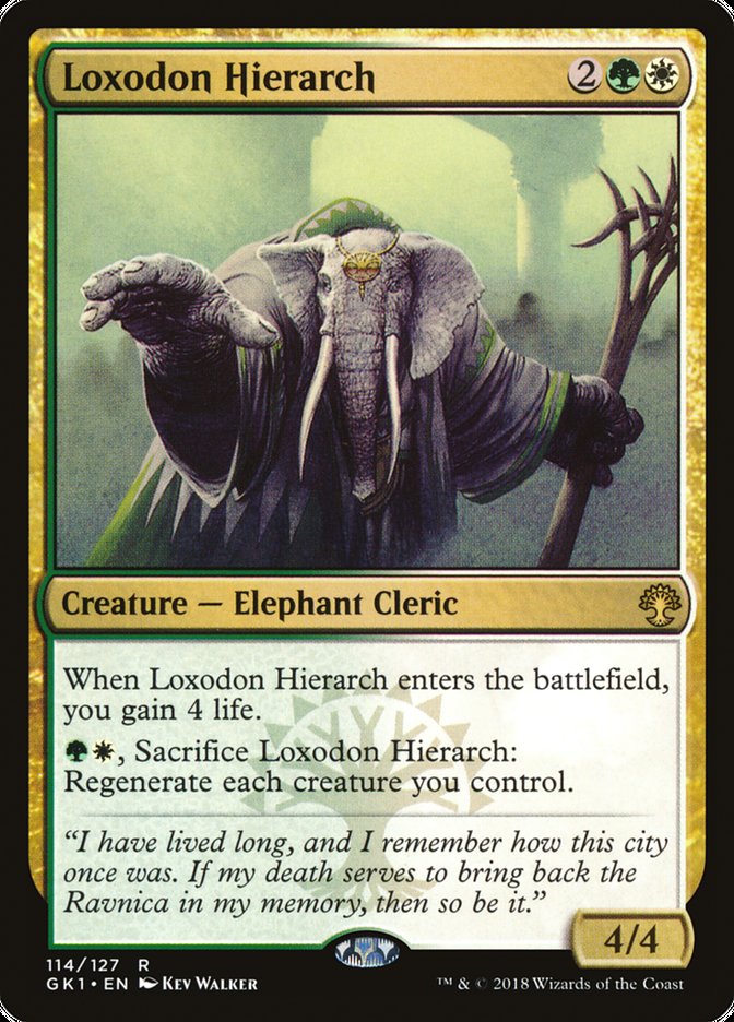 Loxodon Hierarch [Guilds of Ravnica Guild Kit] MTG Single Magic: The Gathering    | Red Claw Gaming